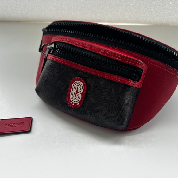 Coach Westway Belt Bag – Colorblock Signature Canvas – Authentic Fanny Pack - Picture 5 of 11